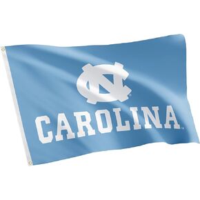 Desert Cactus University of North Carolina Flag UNC Chapel Hill Tar Heels Flags Banners 100% Polyester Indoor Outdoor 3x5 (Style 5)