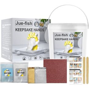 Mrisata Hand Casting Kit, DIY Plaster Molding Sculpture Kit, Hand Molds Casting Kit for Couples, Valentines Day Gifts, Wedding, Anniversary, Baby Hand Feet