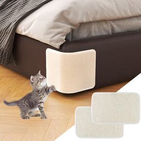 Cat Scratching Pad Natural Sisal Cat Scratcher Sofa Bed Furniture Corner Protector Scratching Mat for Indoor Cats Couch Cover Cats Scratch Pad Easy to Install Kitty Scratcher Mat for Grinding Claws