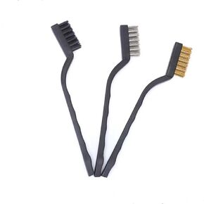 Brass Brush, Small Wire Brush.Used for Stove Cleaning, 7-inch Small Toothbrush, Mini Kitchen Cleaning Brush, Rust Removal Industrial Brush, Stainless Steel Stationery Brush