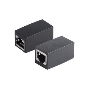 CERRXIAN RJ50 Coupler，RJ50 10P 10C in Line Coupler, RJ50 Female to Female Extender Adapter(2-Pack)