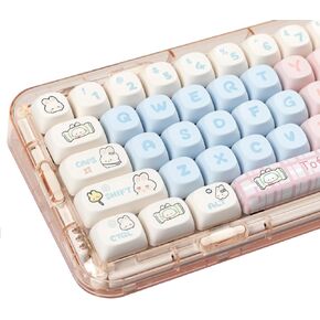 Pink PBT Keycaps MOA Profile Cute Keycap Set 139 Keys Milk Candy Rabbit DYE-SYB Keycap for Mx Cherry Mechanical Keyboard 61/64/84/87/104/108 Layout in Kuwait
