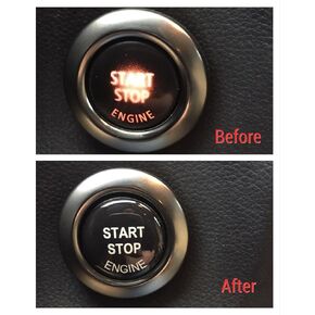 Engine Start Stop Button Repair kit 3D Sticker Decal, Compatible with BMW E90 E91 E60 E61 E84 F10 F11 E70 F30 F25 GT