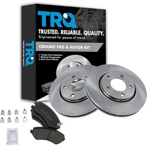 Front Ceramic Brake Pad & Rotor Kit Set for Chrysler Dodge Minivan