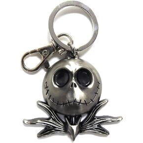 Nightmare Before Christmas Jack Head Pewter Key Ring