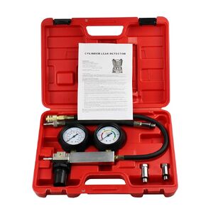 HFS(R) Cylinder Leak Detector,Engine Compression Diagnosis Test Kit,Cylinder Leakage Leakdown Leak Detector Engine Compression Tester for Piston Ring, Valve, Head Gasket