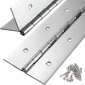 Heavy Duty Piano Hinge 30 Inch x 3 Inch Width, True 0.060'' Thick Stainless Steel Piano Hinge for Heavy Duty Cabinet, Door, Toolbox, Wooden Box, Metal Plate, Furniture, Industrial Project