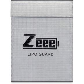 Zeee Lipo Safe Bag Fireproof Explosion-Proof Lipo Battery Bag for Safe Charging and Storage