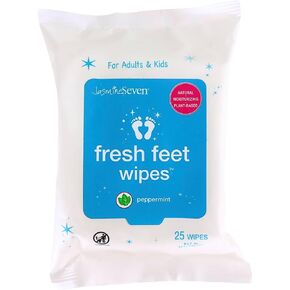 Fresh Feet Wipes - Natural Peppermint Wet Wipes - 25 count - by Jasmine Seven