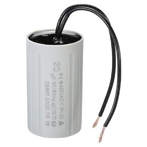 PATIKIL CBB60 30uF Running Capacitor, AC 450V 2 Wires 50/60Hz Cylinder 70x42mm for Water Pumps, Washing Machines Motor Start
