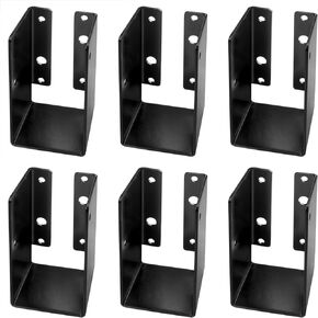 6 Pcs Concealed-Flange Light Joist Hanger, (Inner Width - 50mm Actual Size 2"x4" Roughsawn Lumber,14 Gauge Steel Concealed Joist Hanger