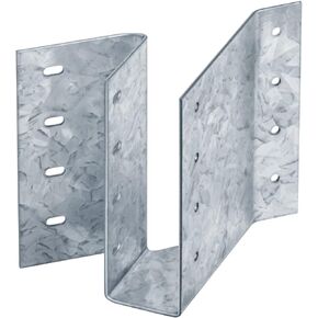 2 Pack 2 x 6 Joist Hanger Skewed Left 45 Degree, 14 Gauge Face Mount Structural Connectors for Wood, Hot Dip Galvanized Steel U Shaped Truss Hanger Support Rafter Bracket