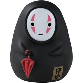 1Pc Cartoon No Face Man Coin Bank Kids Coin Bank Cute Anime Latex Ligurine Large Capacity Money Banks with Opening Best Christmas Birthday for Kids Boys Girls Home Decoration
