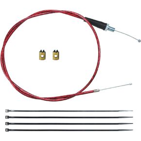 1270mm 50'' Throttle Cable for Coleman CT100U CT200U BT200X Baja Warrior Doodlebug Db30 Mb165 Mb200 MOTOVOX MBX10 Monster Moto Mini Bike 50cc-125cc Coolster Apollo Pit Dirt Bike Motocross Red