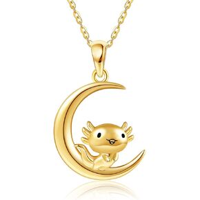 Animal Necklace 14K Gold Solid Necklace Animal Pendant Necklace Jewelry Gifts for Women Girls