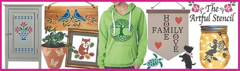 Kanji Love Stencil - Japanese Kanji Chinese Hanzi Word Saying Symbol Reusable Sturdy Flexible Template 10 mil Mylar for Painting - The Artful Stencil in Kuwait