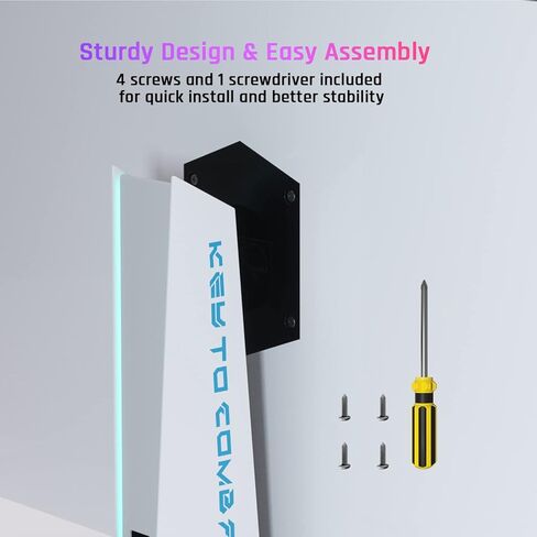 حامل شاشة كمبيوتر KTC للمكتب، حامل شاشة أبيض، مع ضوء RGB، -5° ~ +20° قابل للتعديل للإمالة، 100×100 مم يدعم شاشة الألعاب G42P5 OLED، ملحقات شاشة الكمبيوتر in Kuwait
