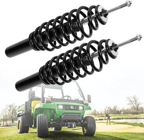 2 Coil-over Spring Shocks With Bushings Washers fit for Gator HPX, HPX 615E 815E; Gator XUV620I 4x4; Gator XUV850D 4x4; Front Left and Right Replaces AM137957 AM135372 in Saudi Arabia