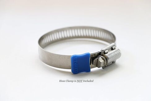 واقيات نهاية مشبك خرطوم أزرق من Worm Gear من CLAMP-AID لنطاقات عريضة 1/2 بوصة. عبوة من 20 قطعة. اللون: أزرق in Kuwait