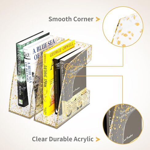 Magazine File Holder Transparent, Stylish Hollow Out Folder Holder, Acrylic File Folder Organizer, 2 Pack in Saudi Arabia