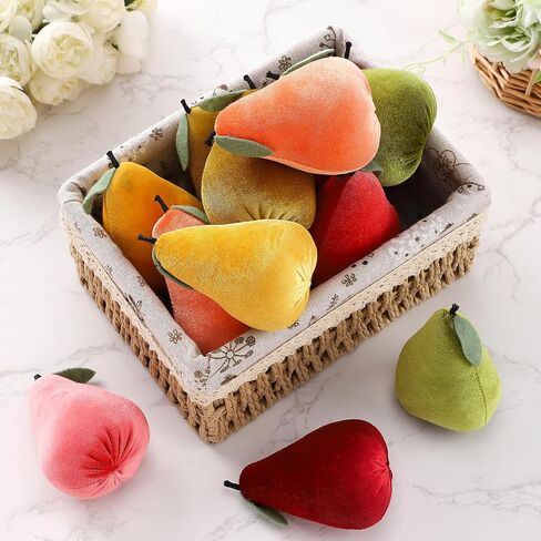 24 Pcs Faux Fabric Flower Strawberry Decor Handmade Assorted Fake Strawberry Vintage Artificial Fabric Strawberries Bowl Fillers for Farmhouse Spring Summer Ornaments Home Baby Shower Wedding in Kuwait