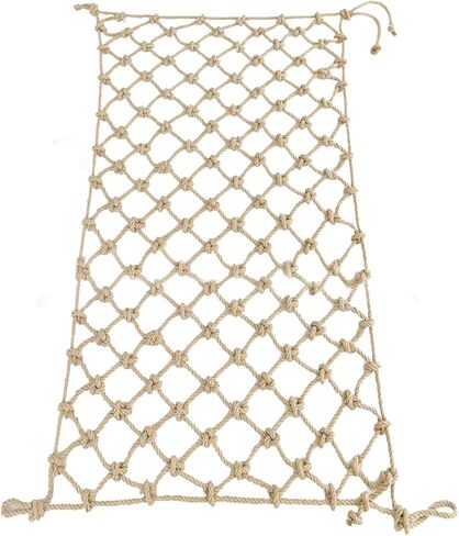 شبكة تسلق، شبكة تسلق بطول 3 أقدام × 13.1 قدم للأطفال في الهواء الطلق، شبكة أمان، شبكة حبل، شبكة جوت، شبكة أمان للشرفة، شبكة حماية درابزين السلالم، تسلق منزل الشجرة، شبكة حبل للديكور الداخلي والخارجي in Kuwait