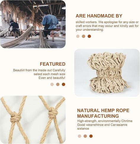 شبكة تسلق، شبكة تسلق بطول 3 أقدام × 13.1 قدم للأطفال في الهواء الطلق، شبكة أمان، شبكة حبل، شبكة جوت، شبكة أمان للشرفة، شبكة حماية درابزين السلالم، تسلق منزل الشجرة، شبكة حبل للديكور الداخلي والخارجي in Kuwait