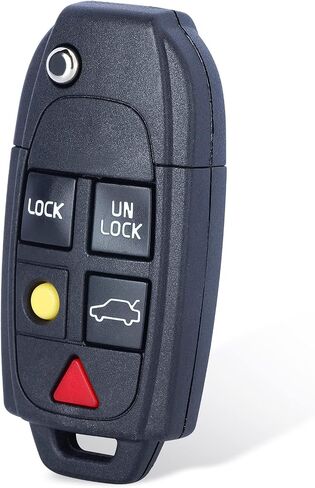استبدال حافظة مفتاح التحكم عن بعد القابلة للطي فوب 5 زر لفولفو XC70 XC90 2003-2014 (1) in Kuwait