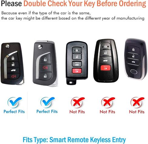 Autophone Compatible with Toyota Key Fob Cover with Keychain Soft TPU 360 Degree Protection Key Case for Fortuner Tundra Camry RAV4 Highlander Corolla Smart Key(Pink) in Saudi Arabia