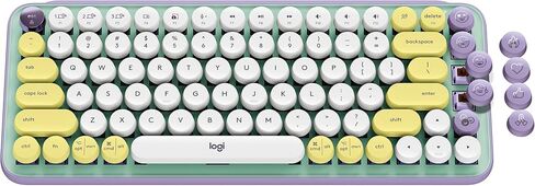 Logitech POP Keys Wireless Mechanical Keyboard with Customizable Emoji Keys for Windows, Mac, & Android - Daydream Mint (Renewed) in Saudi Arabia