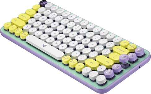 Logitech POP Keys Wireless Mechanical Keyboard with Customizable Emoji Keys for Windows, Mac, & Android - Daydream Mint (Renewed) in Saudi Arabia