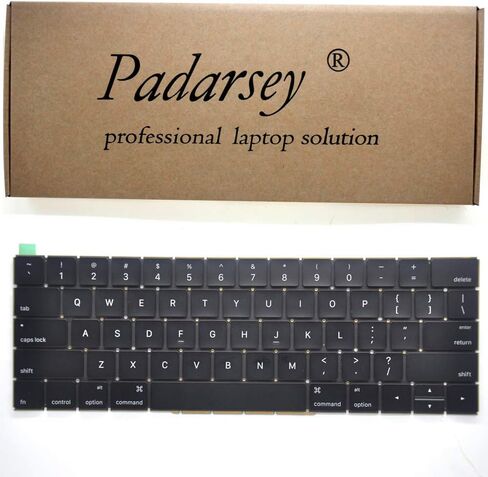 Padarsey Replacement Individual Key Cap Set US Keyboard Replacement Keycaps Keys QWERTY for MacBook Pro Retina 13"/15" A1706 A1707 2016 2017 in Saudi Arabia