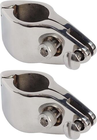 Bimini Top Rail Mounts 316 Stainless Steel, Heavy Dudy Bimini Top Clamps, Hinged Jaw Slide Marine Bimini Top Hardware Bimini Track Slide Pack of 2 in Saudi Arabia