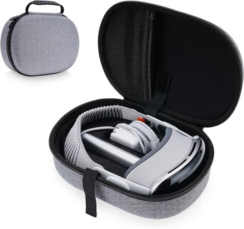 حافظة ZOOS لهاتف Apple Vision Pro حافظة صلبة لملحقات Vision Pro سماعة الواقع الافتراضي، حقيبة تخزين مقاومة للماء للسفر متوافقة مع Apple Vision Pro للتخزين المنزلي للسفر، رمادي in Kuwait