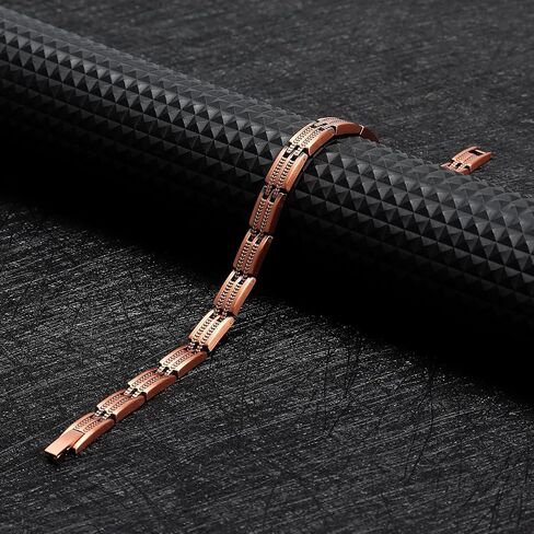 Copper Bracelet for Women Relieve Arthritis and Carpal Tunnel Migraine Tennis Elbow Pain Women's Pure Copper Adjustable Bracelet (Copper) in Saudi Arabia