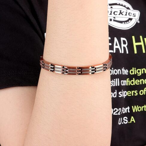 Copper Bracelet for Women Relieve Arthritis and Carpal Tunnel Migraine Tennis Elbow Pain Women's Pure Copper Adjustable Bracelet (Copper) in Saudi Arabia
