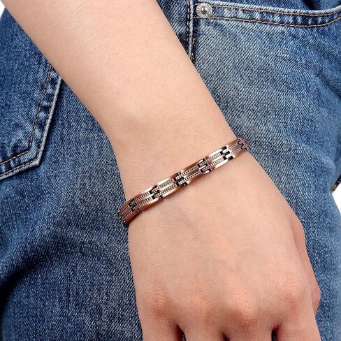 Copper Bracelet for Women Relieve Arthritis and Carpal Tunnel Migraine Tennis Elbow Pain Women's Pure Copper Adjustable Bracelet (Copper) in Saudi Arabia
