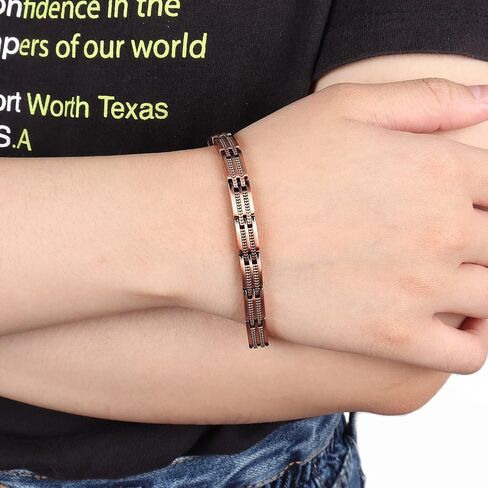 Copper Bracelet for Women Relieve Arthritis and Carpal Tunnel Migraine Tennis Elbow Pain Women's Pure Copper Adjustable Bracelet (Copper) in Saudi Arabia