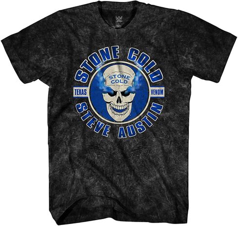 WWE Mens Stone Cold Shirt - Stone Cold Steve Austin - World Wrestling Champion Tie Dye T-Shirt in Saudi Arabia