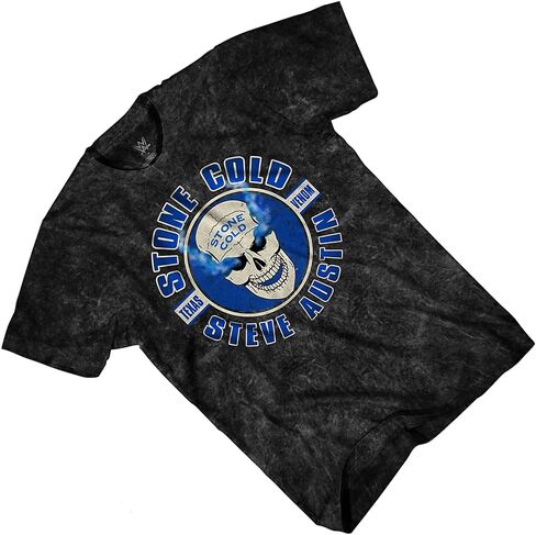 WWE Mens Stone Cold Shirt - Stone Cold Steve Austin - World Wrestling Champion Tie Dye T-Shirt in Saudi Arabia