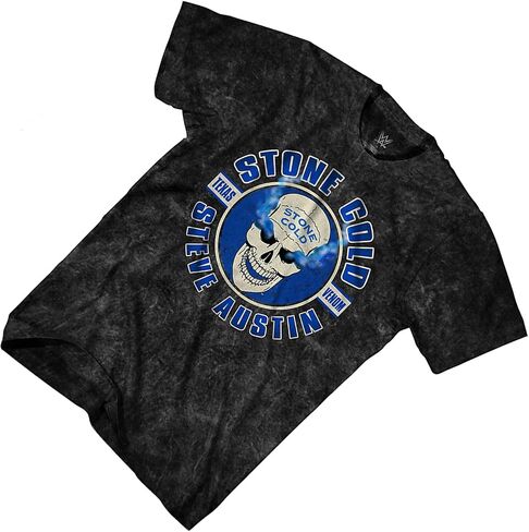WWE Mens Stone Cold Shirt - Stone Cold Steve Austin - World Wrestling Champion Tie Dye T-Shirt in Saudi Arabia