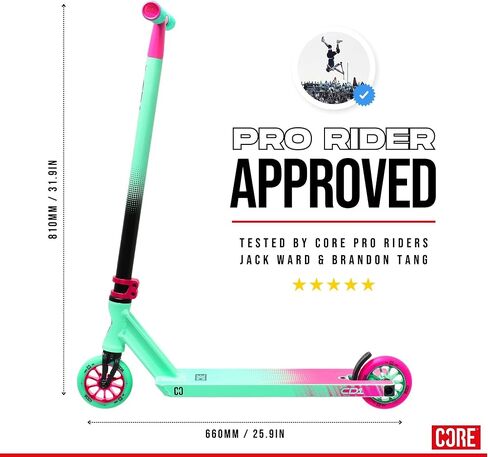 CORE CD1 Pro Scooter - Kids Scooter, Trick Scooter for Kids Ages 6-12, Stunt Scooter for Teenagers & Kids, Freestyle Scooter for Skatepark Perfect for Beginners Boys and Girls in Saudi Arabia