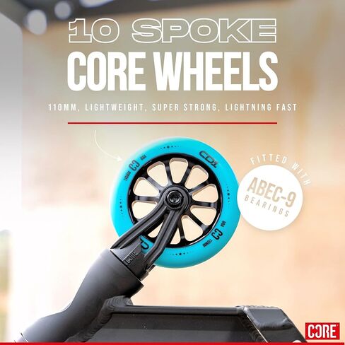 كور CD1 برو سكوتر - سكوتر للأطفال، سكوتر خدعة للأطفال الذين تتراوح أعمارهم بين 6-12 عامًا، سكوتر حيلة للمراهقين والأطفال، سكوتر حر لمنتزه التزلج مثالي للمبتدئين من الأولاد والبنات in Kuwait