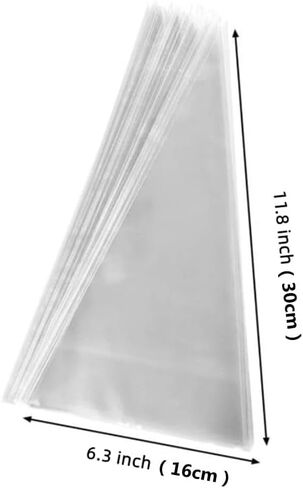 100 قطعة من Muyindo (5x7 بوصة) أكياس بلاستيكية شفافة للتغليف، حقيبة سيلوفان ذاتية اللصق قوية التعبئة in Kuwait
