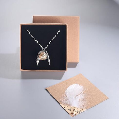 قلادة مصنوعة يدويًا، صفحة الكتاب المقدس، صليب، قلادة على شكل كرة زجاجية، هدية دينية مثالية لعيد الميلاد وعيد الفصح للعائلة والأصدقاء (الصليب الذهبي) in Kuwait