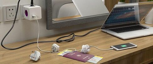 الوكاكوك PC-1910/USRU4P 1910 محول ،4 منافذ+2USB ،أرجواني in Kuwait