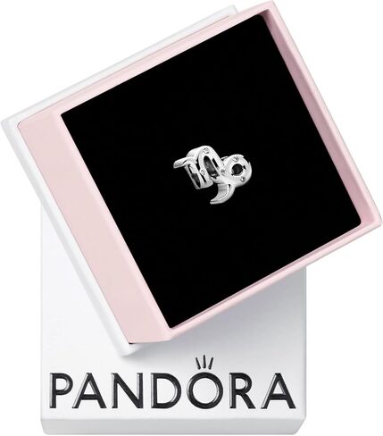 Pandora Sparkling Capricorn Zodiac Charm - أساور اللحظات المتوافقة - مجوهرات للنساء - هدية للنساء في حياتك - مصنوعة من الفضة الاسترليني والزركونيا المكعبة، مع صندوق هدايا in Saudi Arabia