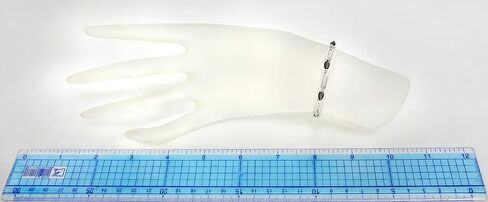 Sterling Silver 925 Tennis Bracelet GENUINE GEMS Marquise 8x4 mm Rhodium-Plated Finish 7" Long in Kuwait