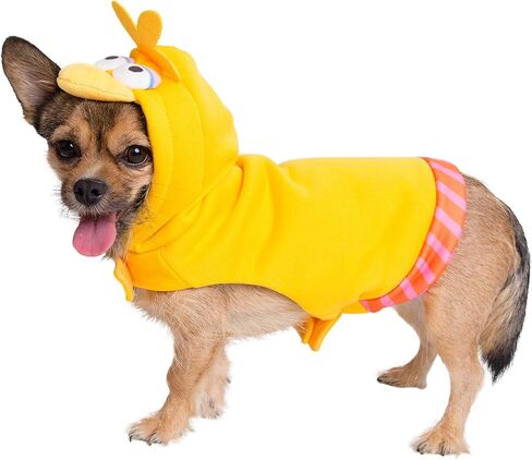 Pet Krewe X-Large Sesame Street Big Bird Hoodie Dog Costume Fits Dogs size Small, Medium, Large or Extra Large - Perfect for Halloween, Christmas Holiday, Parties, Photoshoots, Gifts for Dog lovers in Saudi Arabia