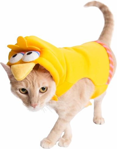 Pet Krewe X-Large Sesame Street Big Bird Hoodie Dog Costume Fits Dogs size Small, Medium, Large or Extra Large - Perfect for Halloween, Christmas Holiday, Parties, Photoshoots, Gifts for Dog lovers in Saudi Arabia